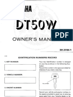 Yamaha DT50 Owners Manual