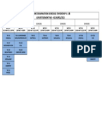 Online Examination Schedule for Group a b