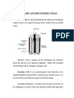 Primary and Secondary Cells