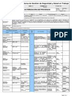 FT-SST-131 Formato Caracterizacion de Procesos