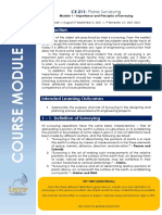 CE 211: Plane Surveying: Module 1 - Importance and Principles of Surveying