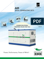 Kirloskar Liquid Cooled Genset Brochure