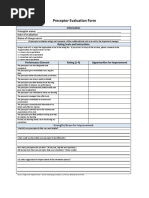Preceptor Evaluation by Preceptee | PDF | Nursing | Mentorship