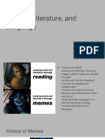 Memes, Language and Literature