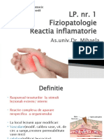 LP 1 Fiziopat - Reactia Inflamatorie