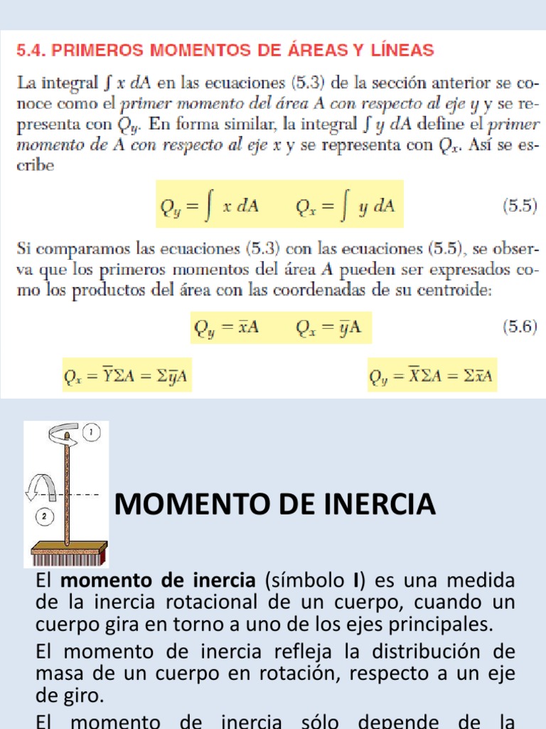Definición y Aplicaciones del Momento de Inercia | PDF | Rotación ...