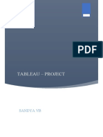 Tableau - Project: Sandya VB