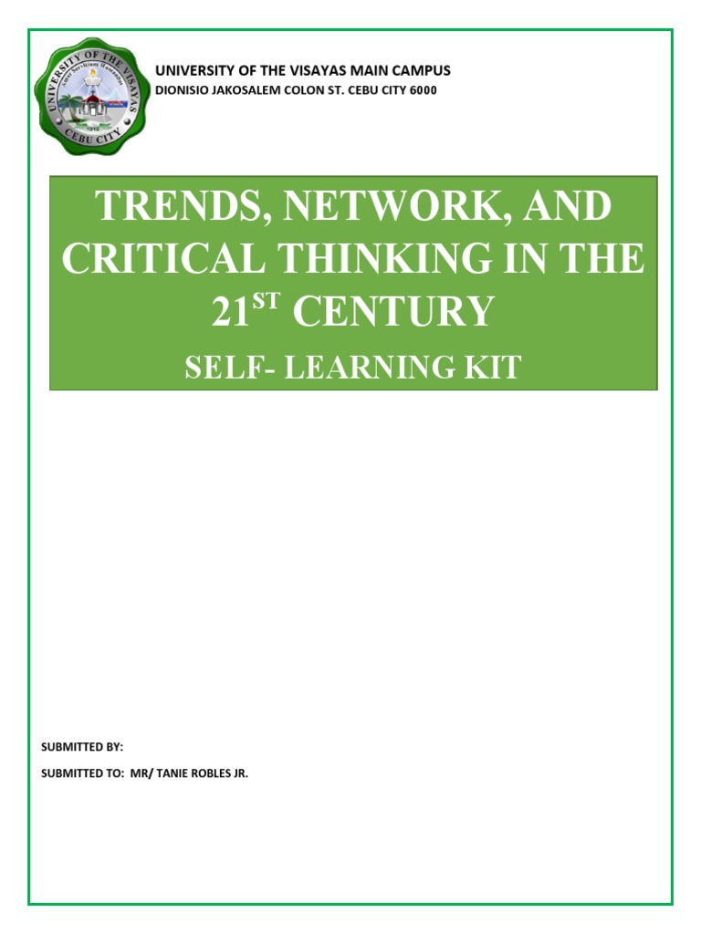 Trends Network And Critical Thinking Module