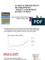 Financing Social Programs in The Philippines: Public Policy and Budget Restructuring