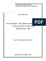 YẾU TỐ PHÁP - VIỆT TRONG LĨNH VỰC CẢI CÁCH GIÁO DỤC Ở VIỆT NAM THỜI KỲ 1862 - 1945