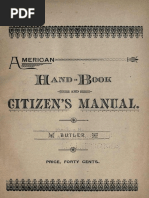 Butler M N - The American Handbook & Citizens Manual 1891