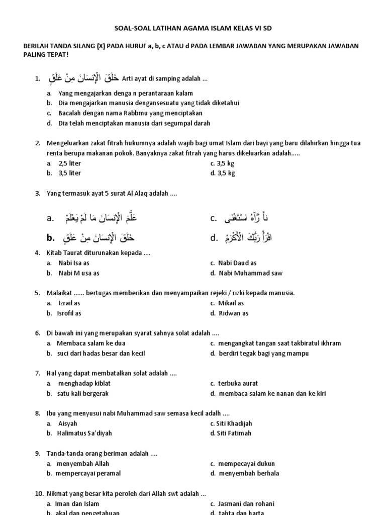 Download Soal Try Out Ipa Sd Kelas 6 2014
