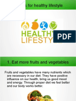 10 Tips For Healthy Lifestyle