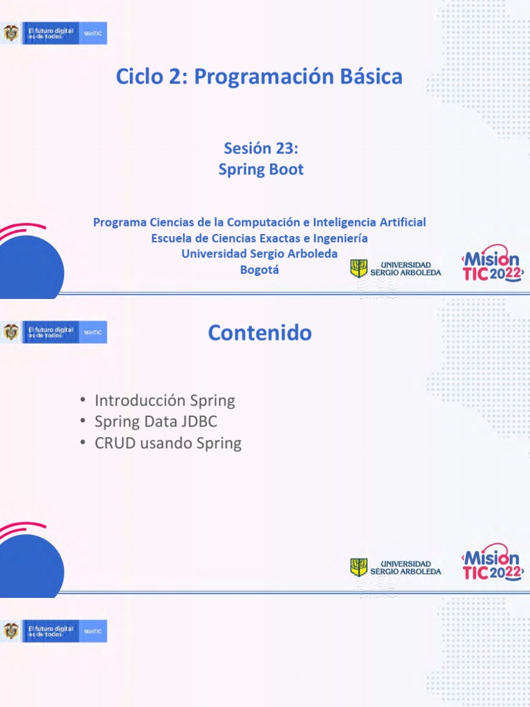 Sesión 23 Spring Boot | PDF | Java (lenguaje de programación) | Mi sql