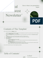 Tropical Rainforest Newsletter by Slidesgo