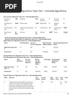 Exam Result of Algorithms Topic Test - 3 (Greedy Algorithms)