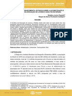 Um Estado Do Conhecimento: Estudos Sobre A Alfabetização e Letramento Na Educação de Jovens e Adultos No Brasil.