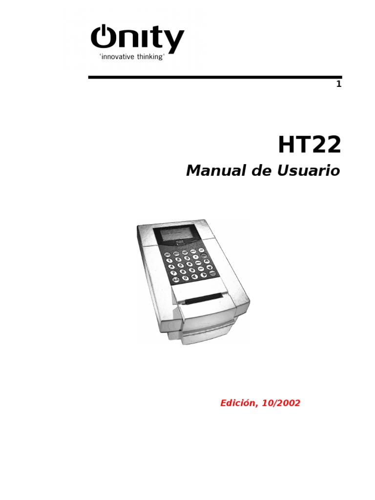 Ht22 User Manual Release 10 2002 SP | PDF | Terminal de computadora ...