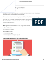 Requerimento: estrutura, características e modelo