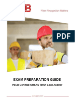Pecb Ohsas 18001 Lead Auditor Exam Preparation Guide
