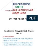 Design of RCC Deck Slab Bridges