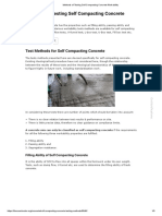 Methods of Testing Self Compacting Concrete Workability