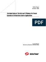 The Importance of Partial Load' Efficiency For Power Systems in Critical Data Centr e Applications