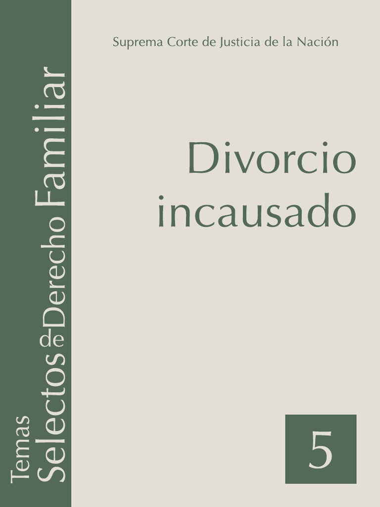 Divorcio Incausado | PDF | Divorcio | Matrimonio