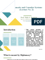 Diplomatic and Consular Systems (Lecture No. 2) : Prof. Hala A. Rashidy