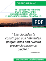 Urbanismo, diseño urbano y conceptos clave