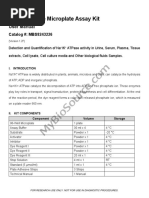 LuminUltra ATP Test Kit Instructions | PDF | Biofilm