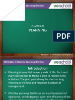 Planning: Welingkar's Distance Learning Division