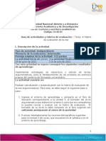 Guia de Actividades y Rúbrica de Evaluación - Tarea 4-Matriz de Evaluación de Textos