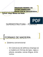 Formas de madeira para construção civil