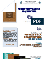 IV Unidad - Tema 1 Aportes de Los Arquitectos Peruanos