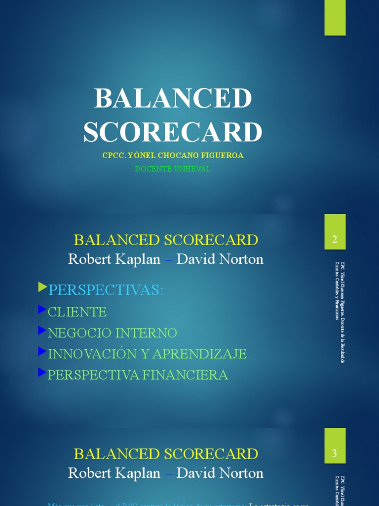 Perspectivas del Balanced Scorecard | PDF | Cliente | Economias