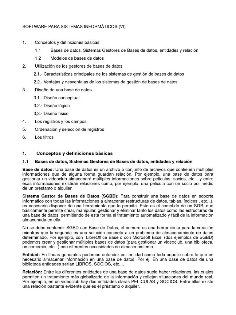 Tema 9 Bases de Datos | PDF | Bases de datos | Base de datos relacional