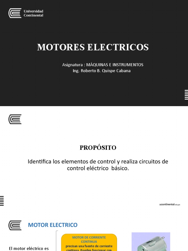 Semana 09 - CONTROL DE MOTORES ELECTRICOS | PDF | Ingenieria Eléctrica ...