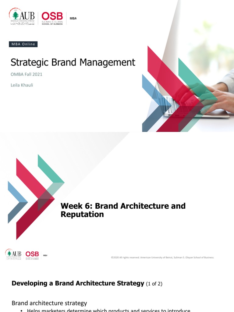 Week 6 - Brand+Architecture+and+Reputation+ | PDF | Brand | Retail