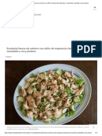 Ensalada Fresca de Salmón Con Aliño de Inspiración Tailandesa - Receta Fácil, Saludable y Muy Pintona