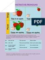 Demonstrat Pronouns - Chart-Explanation