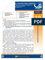PMA - 10 - Manajemen Teknologi Dalam Agribisnis