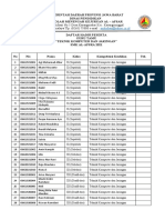 Daftar Hadir Peserta Guru Tamu TKJ