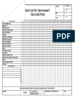 Check list pré-operacional trator