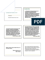 Econ 350 Money and Finance, 2010: Lecture One