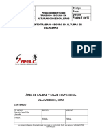 Procedimiento Trabajo en Alturas en Escalera