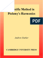Barker Andrew - Scientific Method in Ptolemy Harmonics
