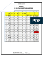 Conditional Formating 2: Highest Aggregated Marks: Computer Application Assignment No.: 19