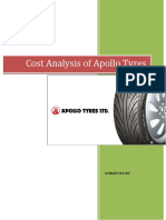 Cost Analysis of Apollo Tyres: Submitted by