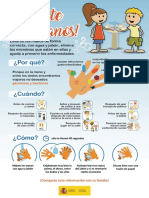 Infografía Sobre El Lavado de Manos Dirigida a Población Infantil
